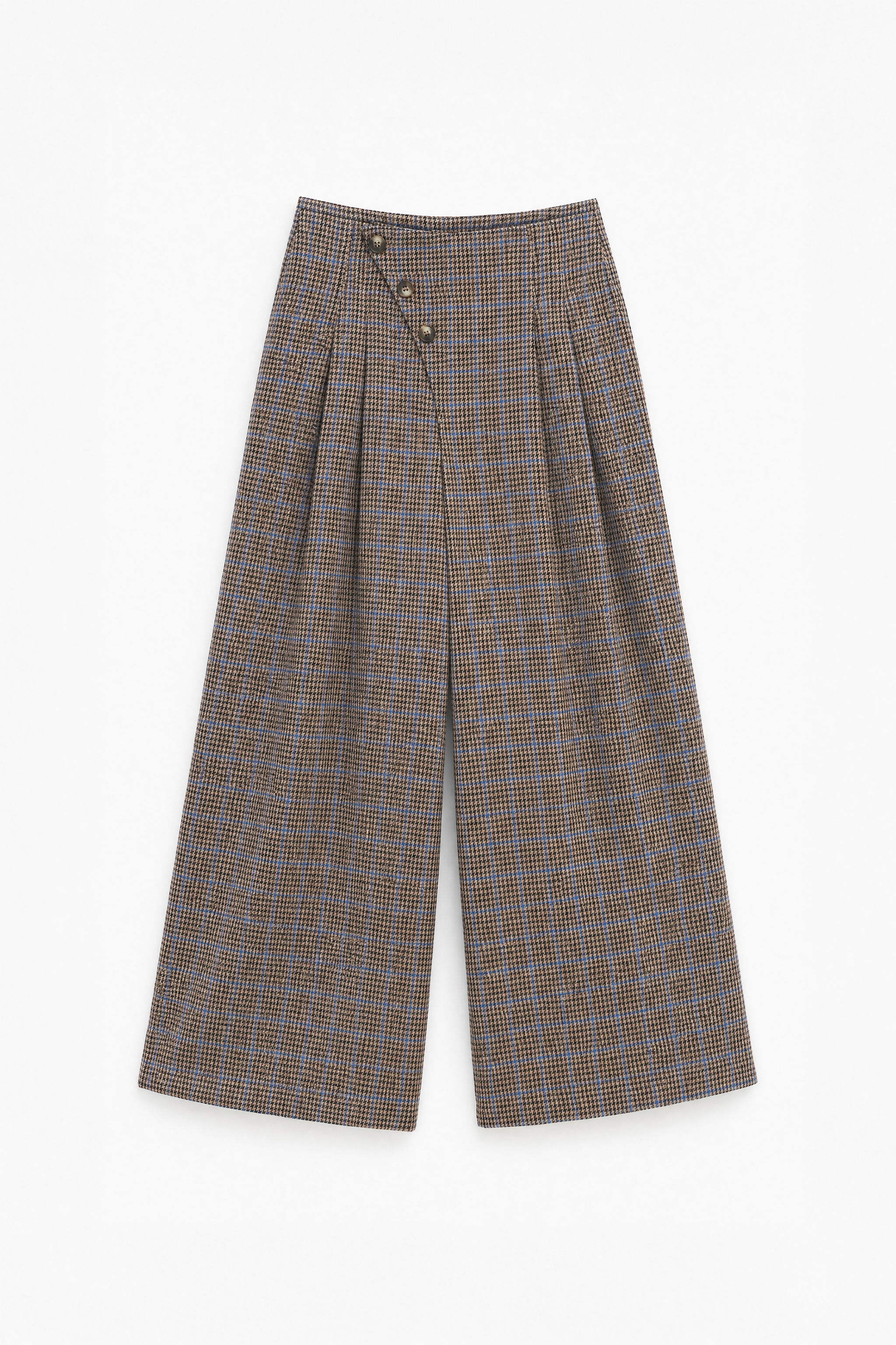 Kalhoty Wide Leg s Záhyby
