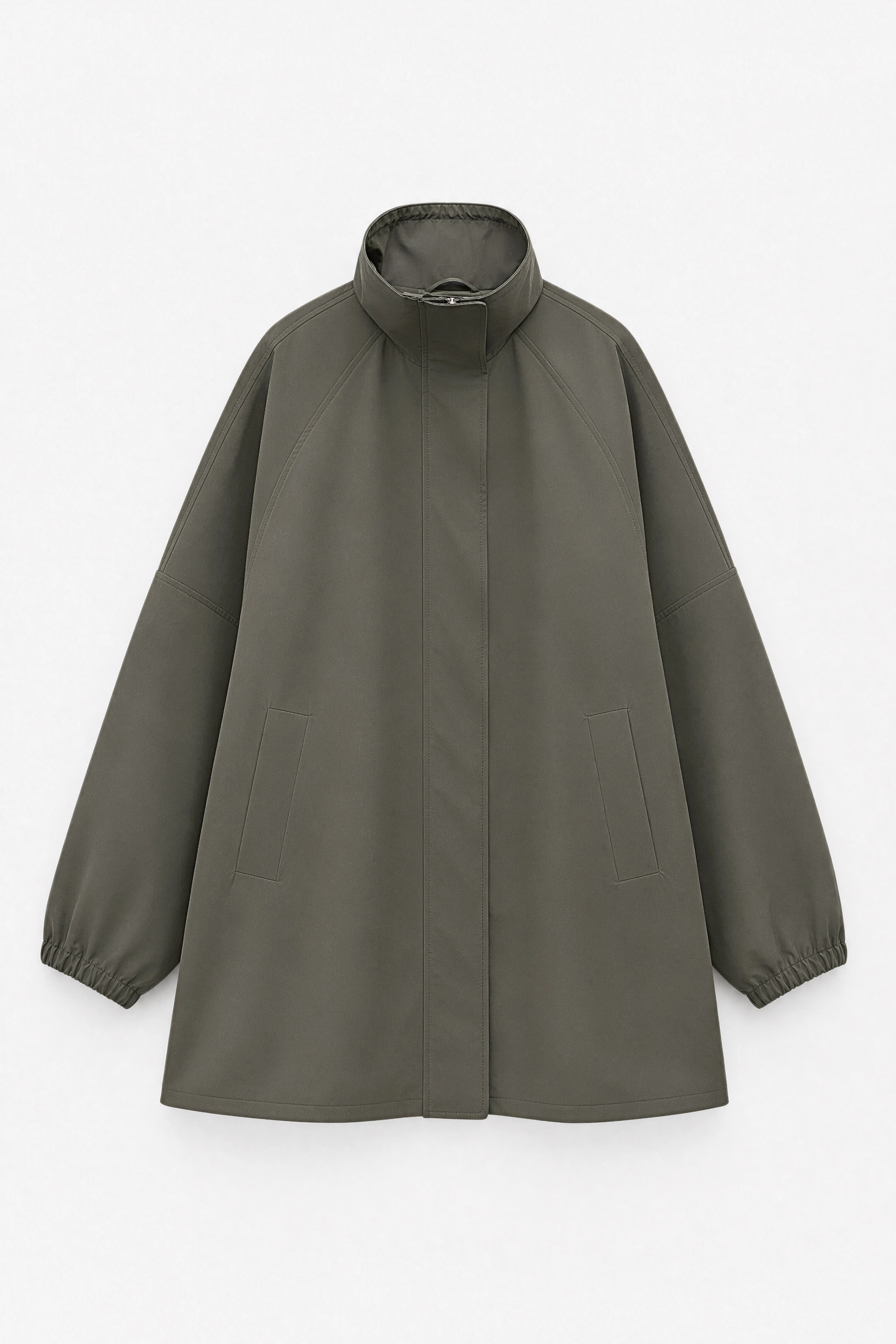 Oversized kabát s vysokým límcem