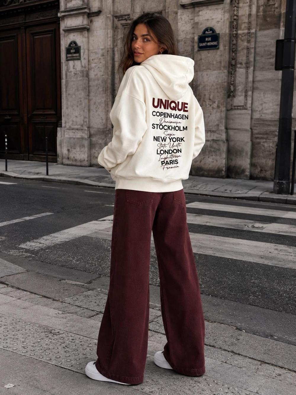 Oversize mikina s kapucí