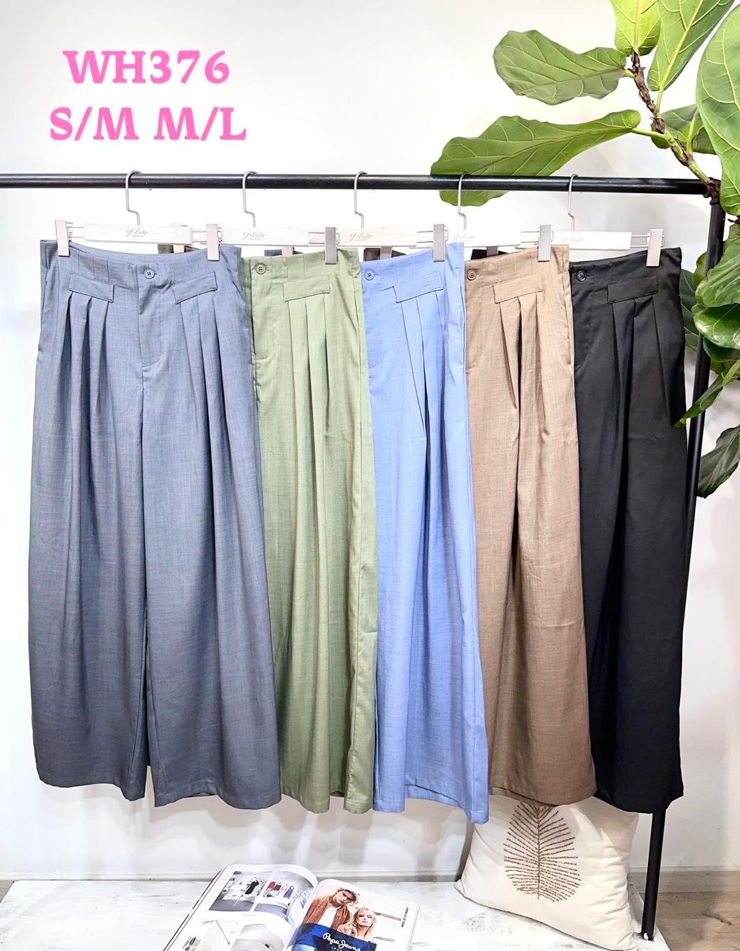 Kalhoty Wide Leg s Plisováním