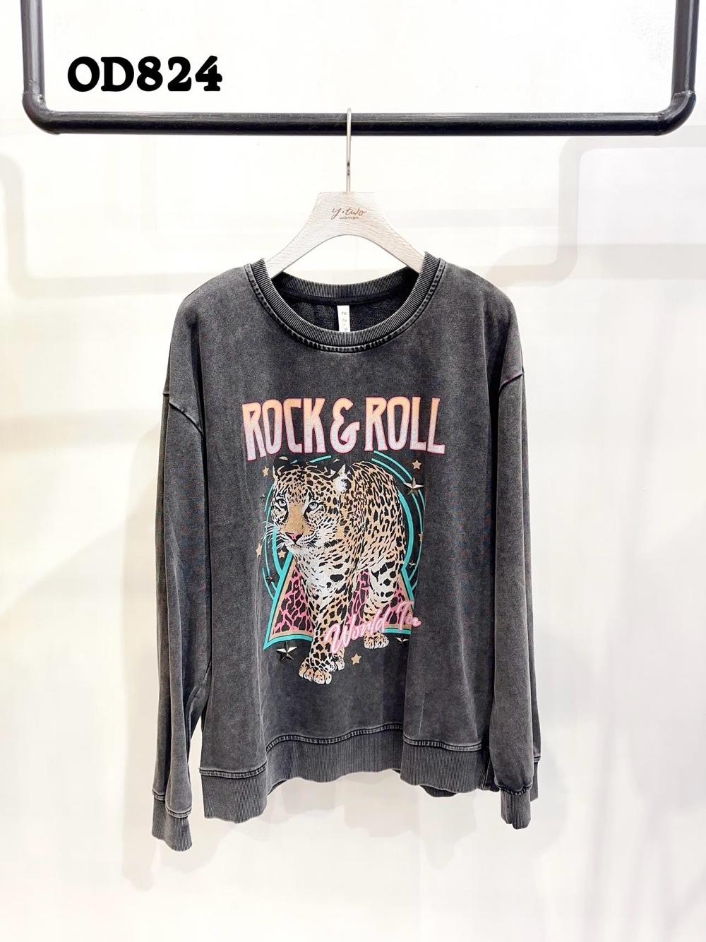 Oversize mikina s potiskem